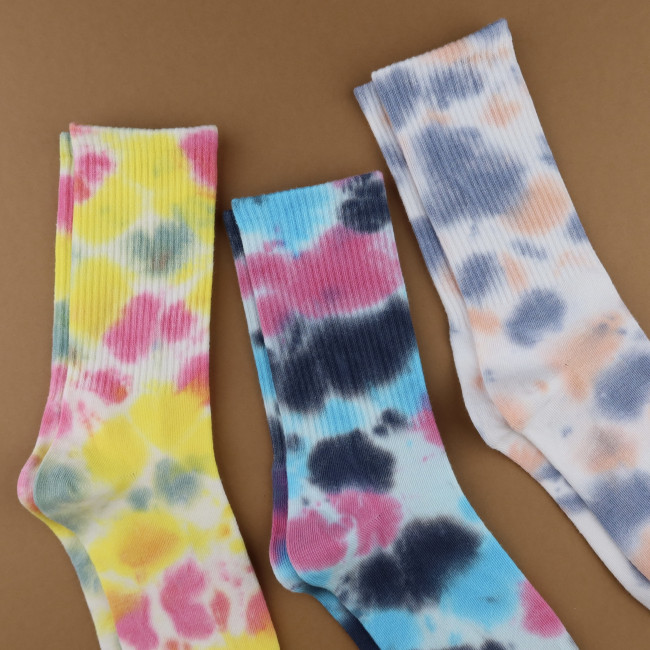Шкарпетки тай-дай multicolored "C"